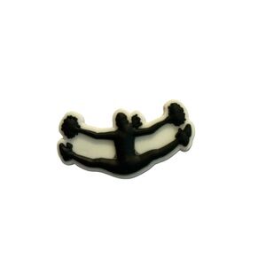 Cheerleading jump croc charm